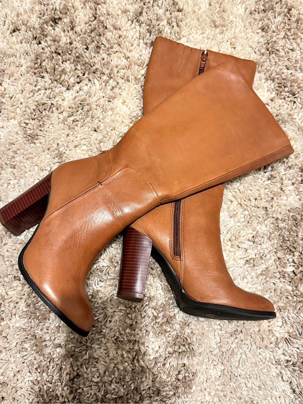 Liz Claiborne L*C Bailey Heeled Boots in Brown US 6.5